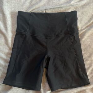 All in Motion Black 6 Inch Bike Running Shorts with Pockets